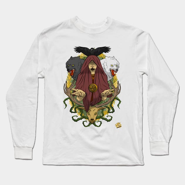 Shaman Long Sleeve T-Shirt by Skky Arts